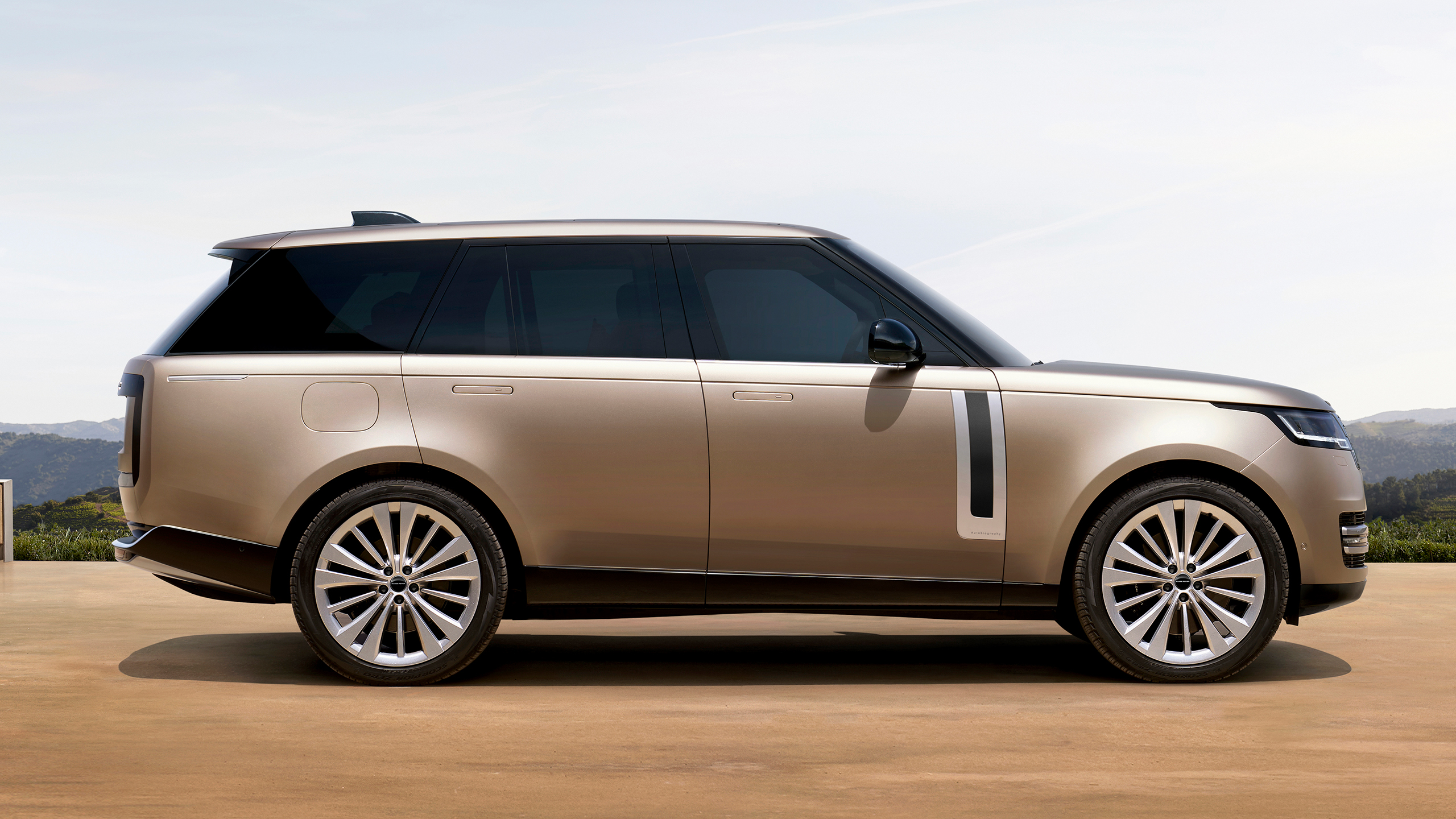 Range Rover Parked on open ground 