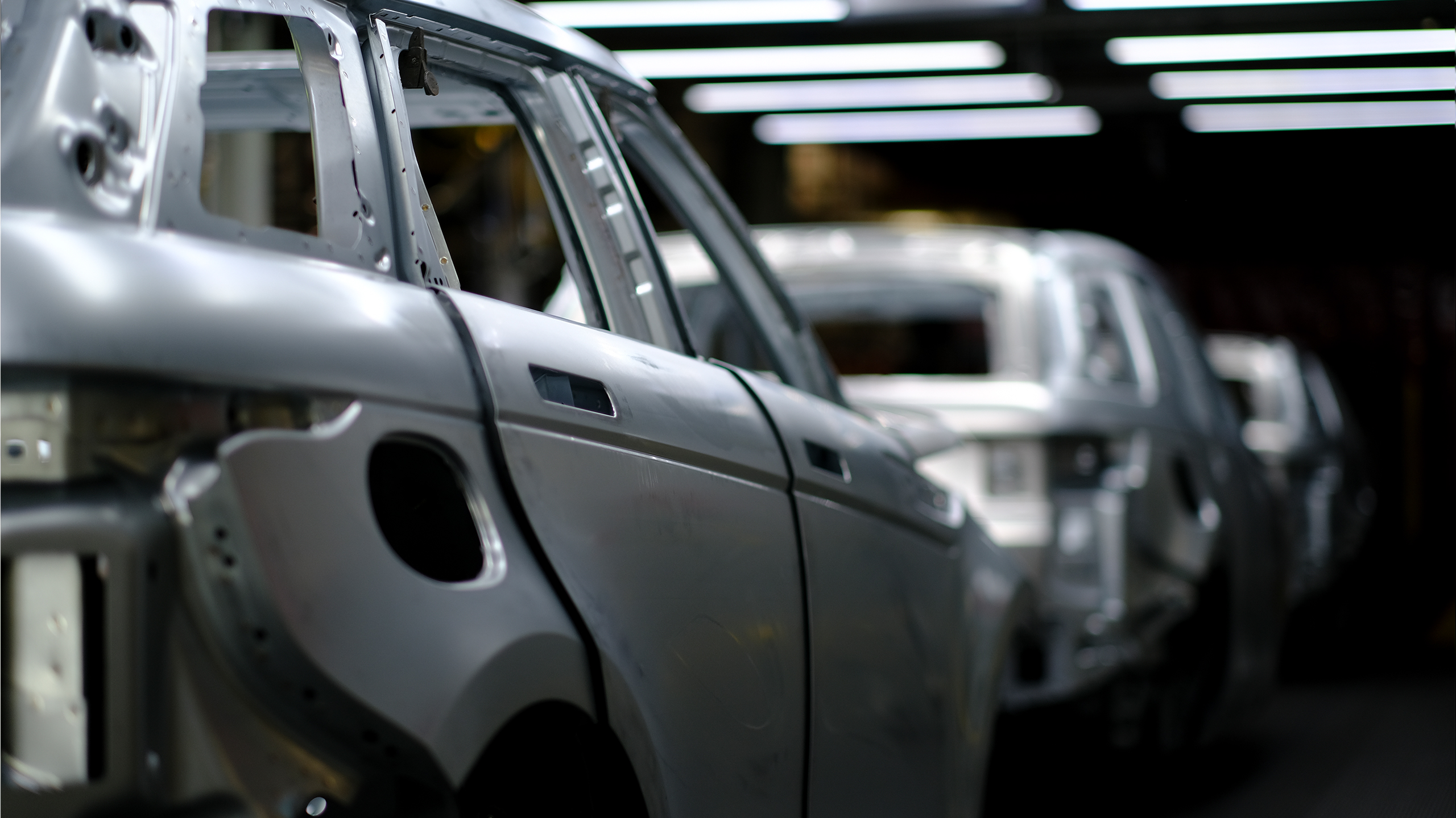 Range Rover in workshop